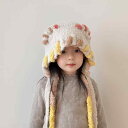 子供用 帽子 秋冬 ベビー ウール 耳付き 冬スタイル 女の子 かわいい おしゃれ ニット帽 保温 つばなし ビーニー カラフル 暖かい ユニセックス 男女兼用 選べるカラー