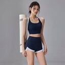 スポーツブラ フィットネスブラ エクササイズブラ ショートパンツ ヨガスーツ レディース ハイウエスト ヒップアップ フィットネスショーツ 耐衝撃 美背中 ランニング トレーニング 速乾