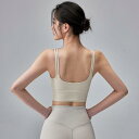 スポーツブラ フィットネスブラ エクササイズブラ 胸パッド付き 女性用 耐衝撃 ギャザー入り スリミング 夏 エクササイズ フィットネス ヨガ ピラティス ラン...