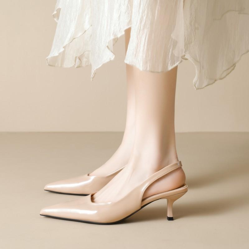 パンプス 女性用 スティレットヒール フランス 優しい 夏 サンダル シンプル 通勤用 女性用 尖った シンプル ハイヒール シューズ 大きいサイズ