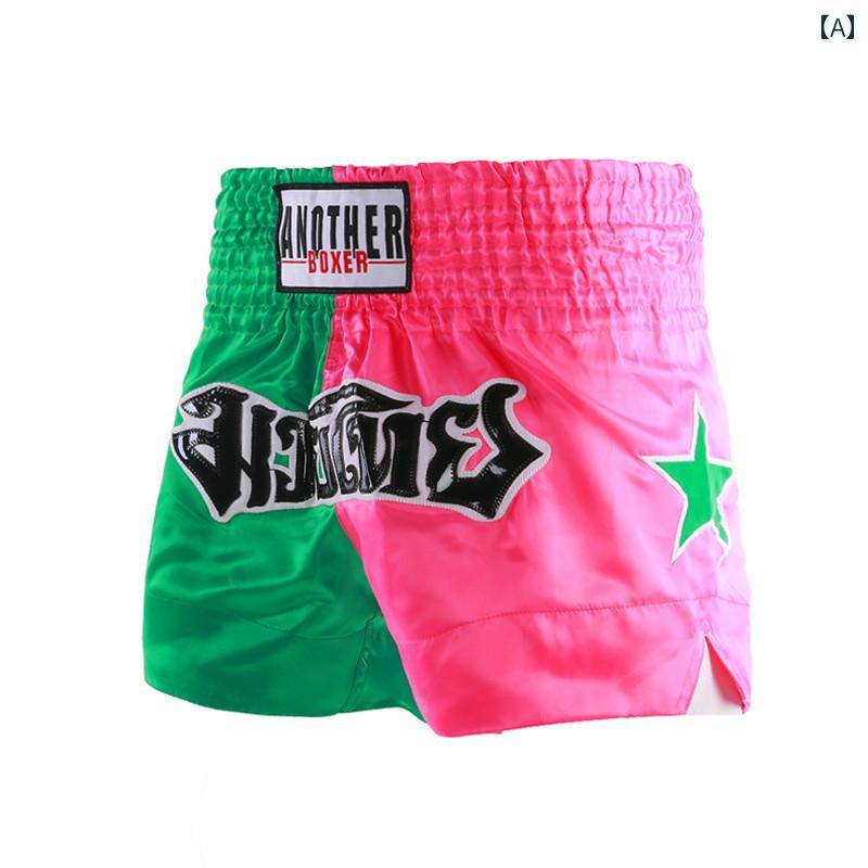 ボクシング ショーツ メンズ レディース 大人 子供 格闘 ムエタイ 格闘 プロ トレーニング パンツ パフォーマンス 服