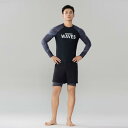 サーフスーツ ラッシュガード ウェットスーツ 長袖 メンズ サーフィン 水着 セパレート 日焼け防止 紫外線対策 UVカット アクティブ スポーツウェア ビーチ