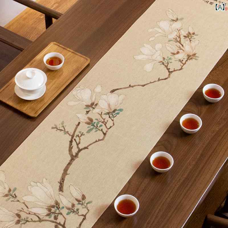 テーブルランナー チャイナ風 レトロ テーブルクロス テーブルカバー テーブルマット ロング 禅茶 コー..