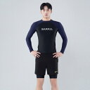 サーフスーツ ラッシュガード メンズ ウェットスーツ 水着 長袖 韓国 ダイビング 日焼け防止 セパレート スリムフィット 速乾 サーフィン ウォータースポーツ...