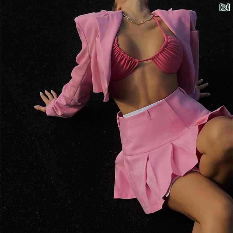 スーツ セット ツーピース アフリカン ファッション レディース トップス 女性 カジュアル スカート ショート Aライン フィット スリム 春夏秋 コンフォート