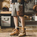 ハーフパンツ アウトドア キャンプ メンズ パンツ ショートパンツ 夏 アメリカン レトロ コントラストカラー カーゴパンツ カジュアル