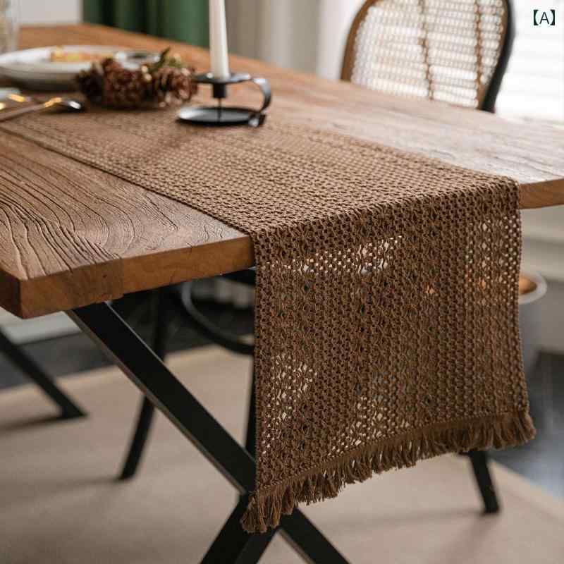 テーブルランナー テーブルクロス 装飾 ハイエンド インテリア おしゃれ レトロ キッチン用品 キッチンファブリック キャビネット 文学的 北欧