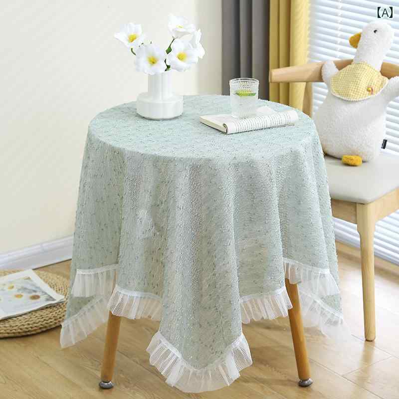テーブルクロス ラウンドテーブル レース コーヒーテーブル ホーム テーブル ライト 高級 ハイエンド リビング スクエアテーブル