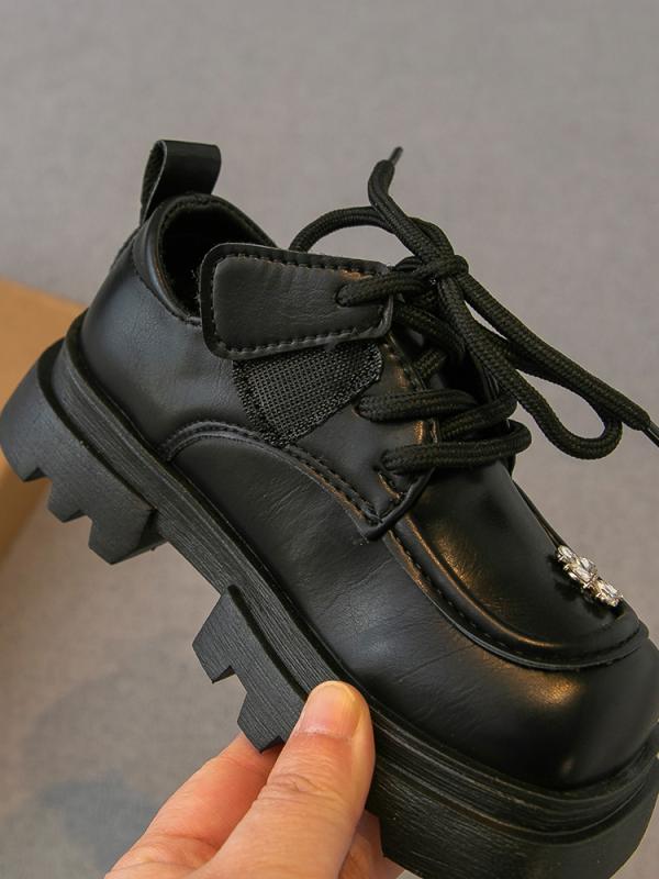 女の子 革靴 春秋 子供 靴 プリンセス シューズ シングル ローファー ソフト ソール ブラック アイボリ..