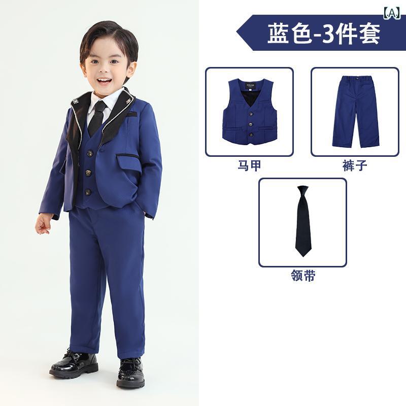子供服 男の子 スーツ パーティー 発表会 衣装 お呼ばれ 入学式 卒業式 結婚式 セレモニー 厚手 秋冬 おしゃれ スタイリッシュ キッズ