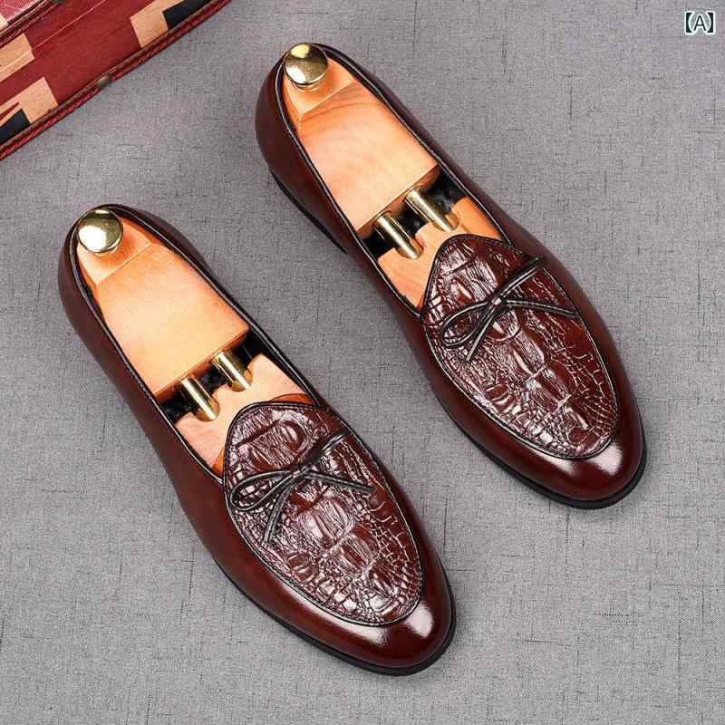 ローファー メンズ 紳士靴 シューズ おしゃれ レトロ 革靴 通気性 スリッポン カジュアル ブラック ブラウン