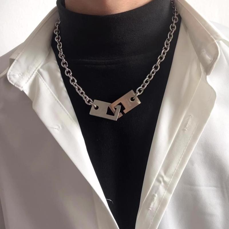 太い チェーン ネックレス マイアミ キューバン ヒップホップ ごつい ラップ アメリカン ストリート メンズ レディース ニッチ デザイン 色褪せにくい チタ...