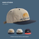 ベースボール 平つば キャップ メンズ レディース カジュアル 日除け 帽子 スポーツ レジャー アウトドア ヒップ ホップ 男の子 女の子 カップル 野球帽 韓国 親子 つば広 ひさし キャップ 対照的 色 サンバイザー 夏