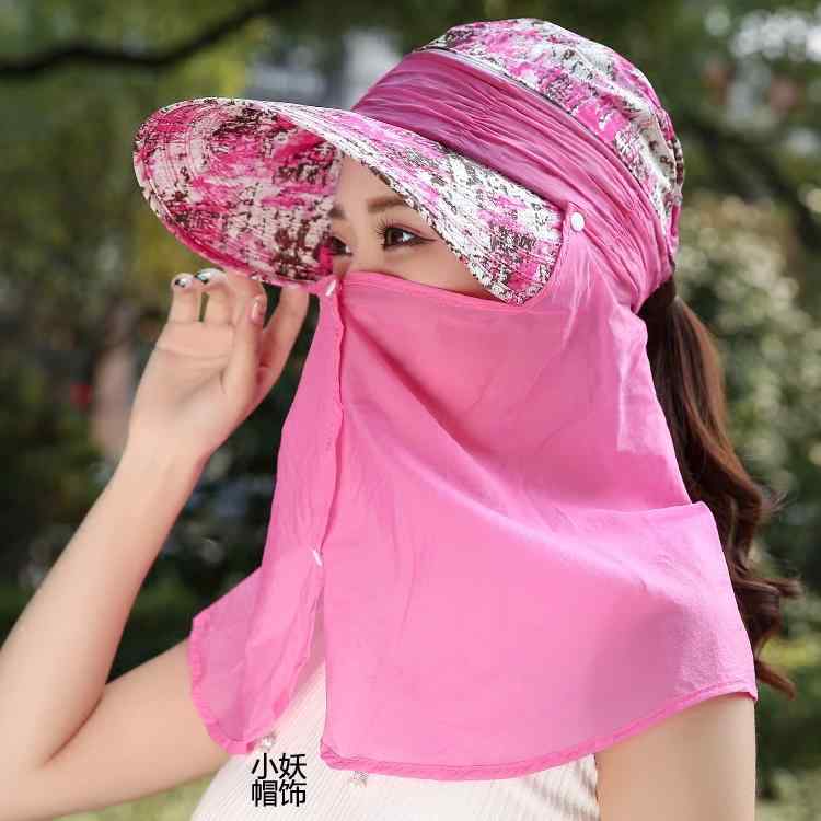 サンハット 帽子 ハット フェイスカバー サンシェード 夏 屋外 日焼け防止 日よけ 紫外線対策 ビーチ ..