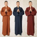 僧侶服 ガウン 夏 薄 部 通気性 クール テーブル 麻 コットンリネン ロング ガウン 僧服 メンズ レディース 尼僧服