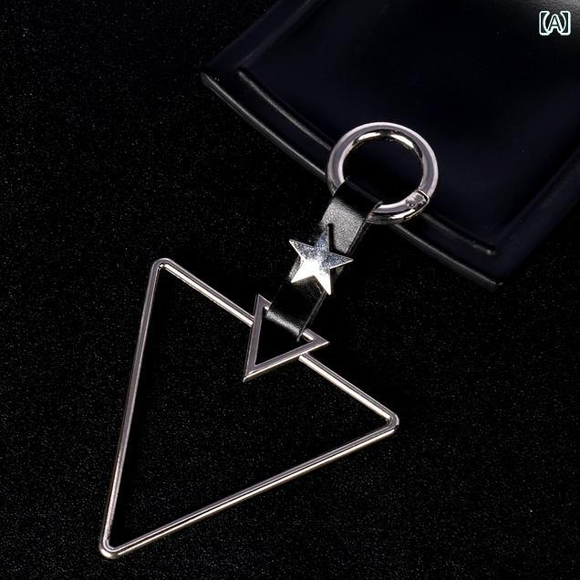 キーホルダー 飾り アクセサリー メタル シンプル クール オシャレ ワンポイントアクセサリー レディース メンズ ユニセックス ファッション