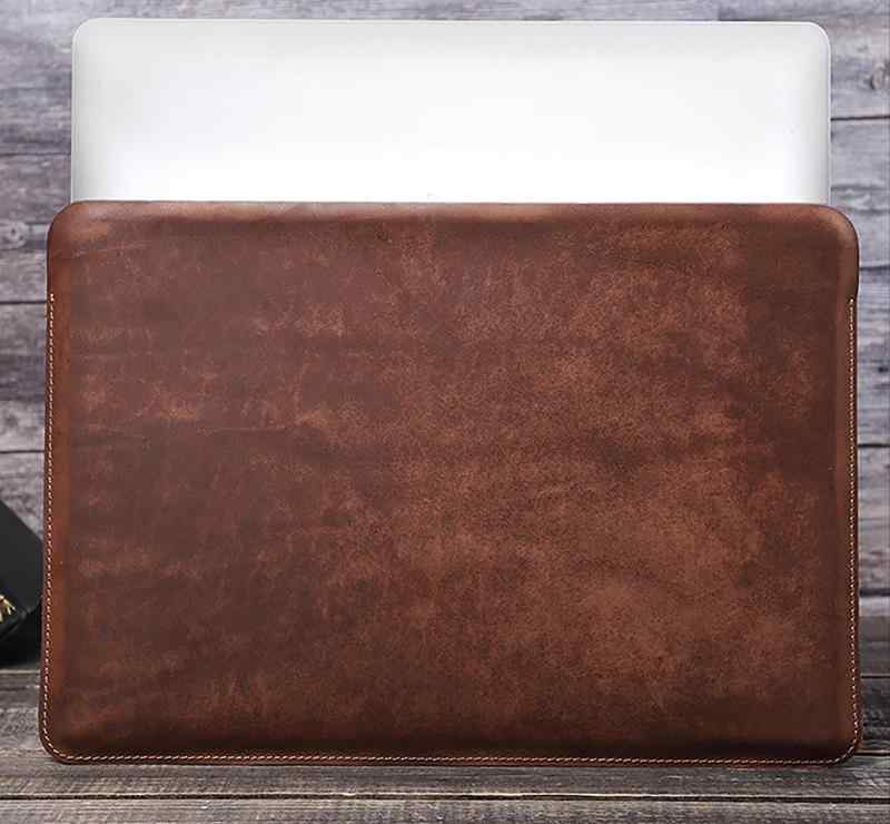 レザー ラップトップ バッグ ノートPC バッグ Apple Macbook Pro 154インチ ライナー スリーブ 適 レト..