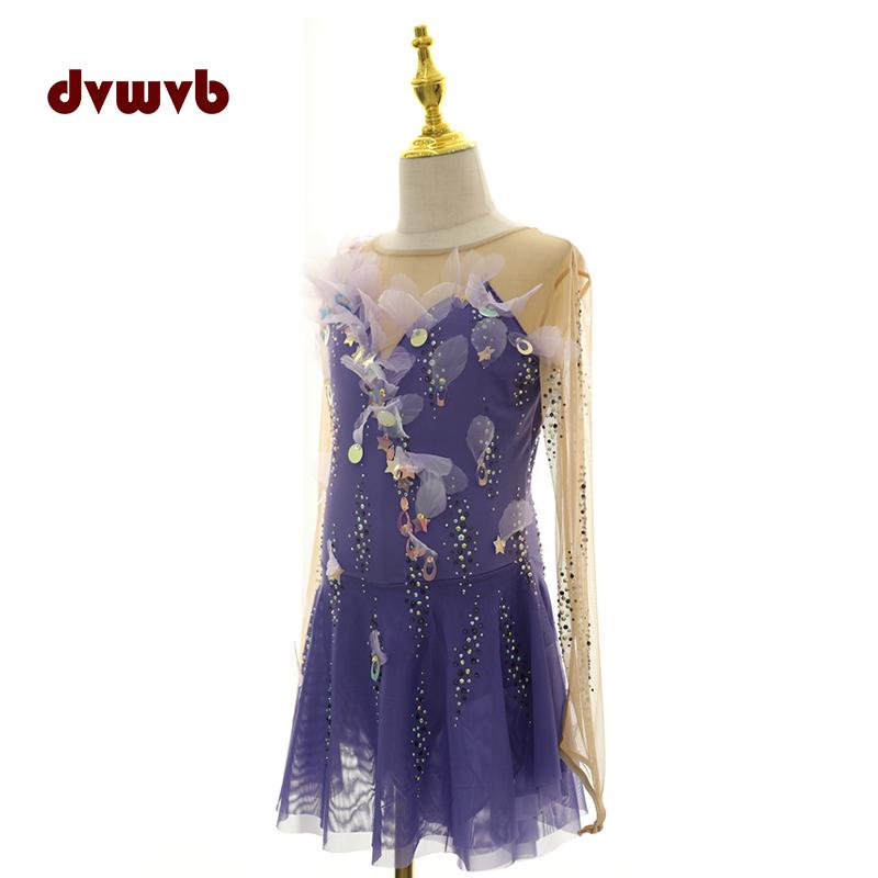 フィギュアスケート パフォーマンス 衣装 ゴージャス 新体操 レオタード アイス スケート 競技 ステージ コスチューム スケート 服 フィギュア スケートパフォーマンス 子供 大人 スカート