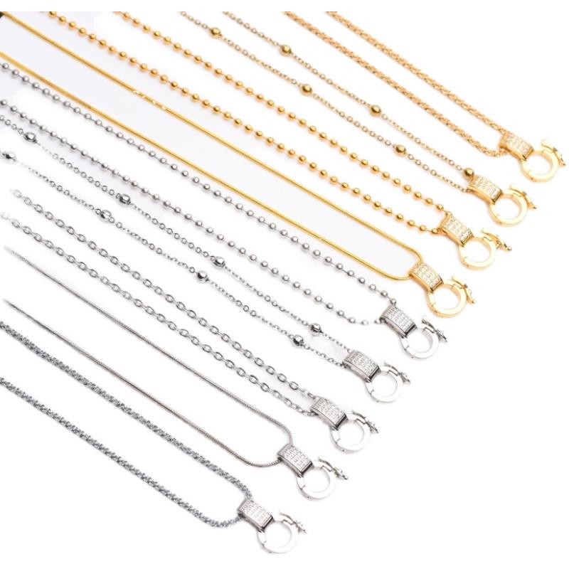 仏教 ネックレス ペンダント タイ 仏 チェーンのみ ストラップ 金属 ユニバーサル バックル 鎖骨 ゴー..