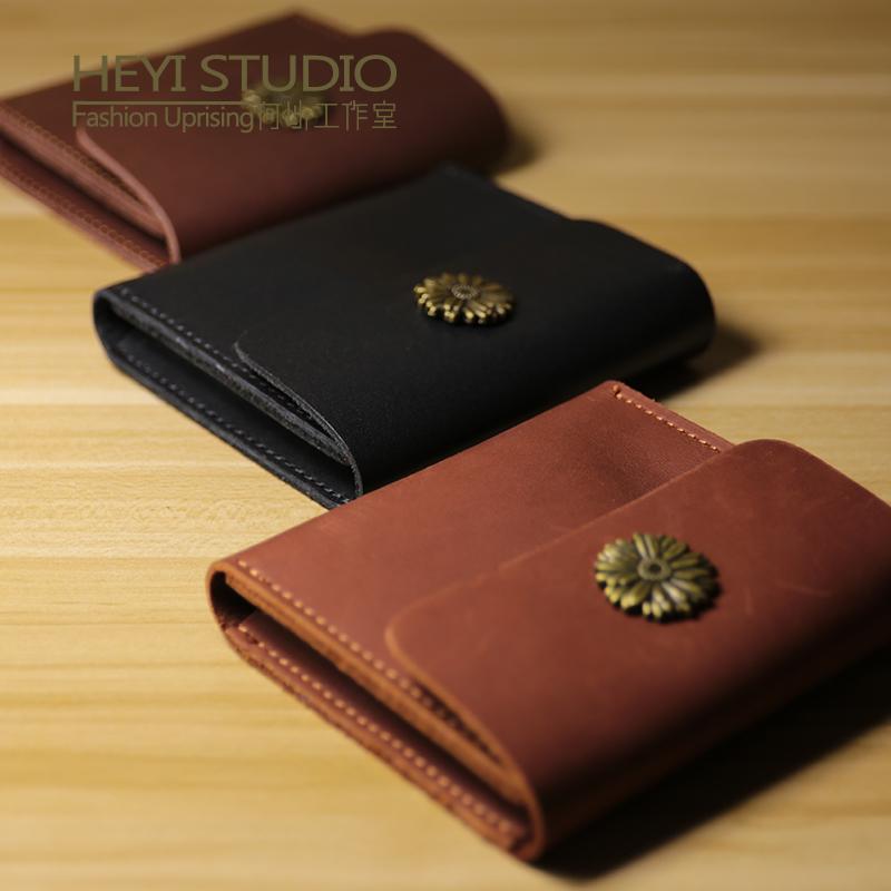 小銭入れ メンズ レディース ミニ 財布 コインケース ショート バックル カードホルダー 薄型 革 ブラ..