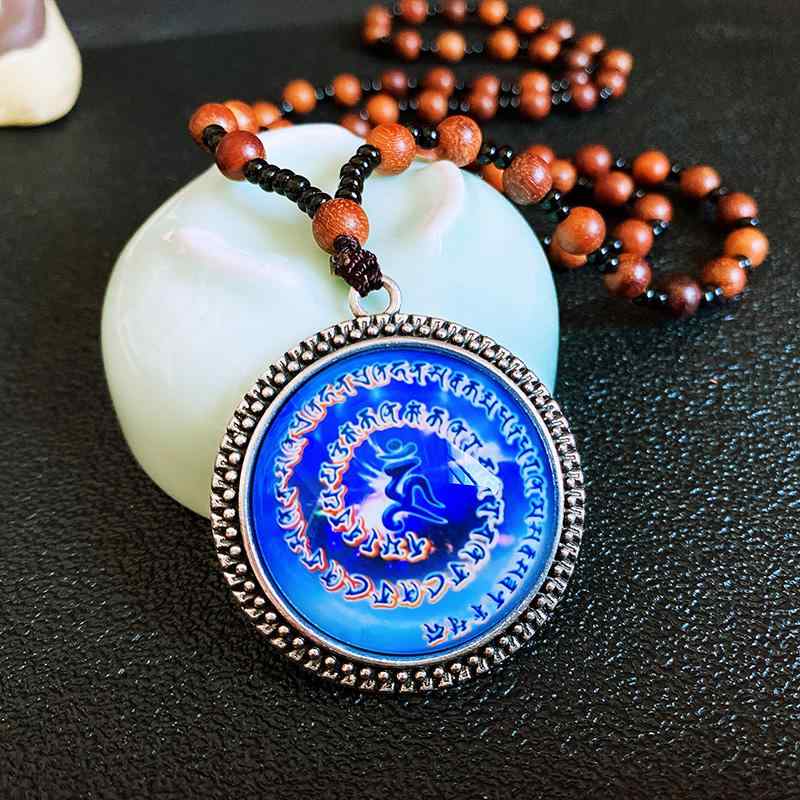 ペンダント 仏教 アクセサリー 不動 仏心 マントラ アキ 如来 カルマ 解消 洞察 男性用 女性用 ネック..