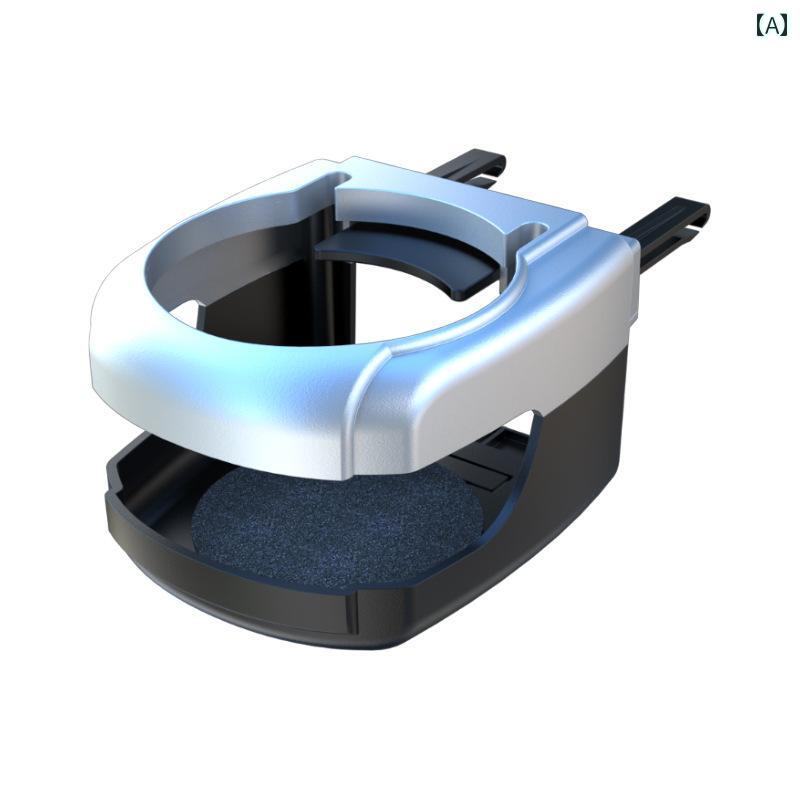 ドリンクホルダー 車 多機能 マルチ ドリンク カップ 車載 カー用品 水 カップホルダー 灰皿 収納 シルバー ブラック