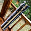 横笛 袋 ケース レトロ 文字 白 黒 尺八 竹笛 保護 カバー 持ち運び 収納 便利 携帯 保存 耐摩耗性 紐つき 厚手 D C G F E調 楽器 二重