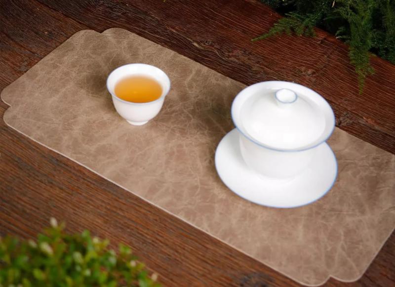 ティーマット 茶道具 テーブルクロス ランチョンマット レザー 防水 食器 シート 雑貨 小物 装飾品 配膳用品 道具 レトロ