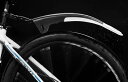 自転車 泥除け フェンダー 26インチ マウンテン バイク ユニバーサル 汎用 フロント リア 前 後輪 PP マッド タイル シートポスト アクセサリー 黒 白 青