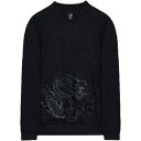 スウェット トレーナー メンズ 刺繍 ドラゴン 龍 プルオーバー トップス カジュアル 長袖 紳士服 中国風 春秋 Vネック 黒 ワインレッド