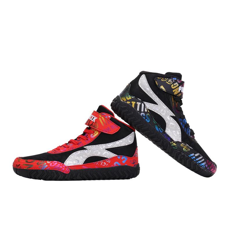 子供用 レスリング シューズ ボクシング 男の子 子供 トレーニングシューズ 女性 ピンク レッド ブラック