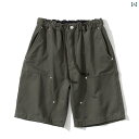 ハーフパンツ ダブル パッチポケット ロギング オーバーオール メンズ 夏 ファッション ストリート カジュアル ストレート 五分丈 パンツ 通気性