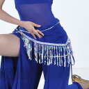 ベリーダンス レディース 衣装 アラビアン 社交ダンス ヒップスカーフ フリンジ おしゃれ チェーン ベルト クリスタル ブラック ホワイト イエロー