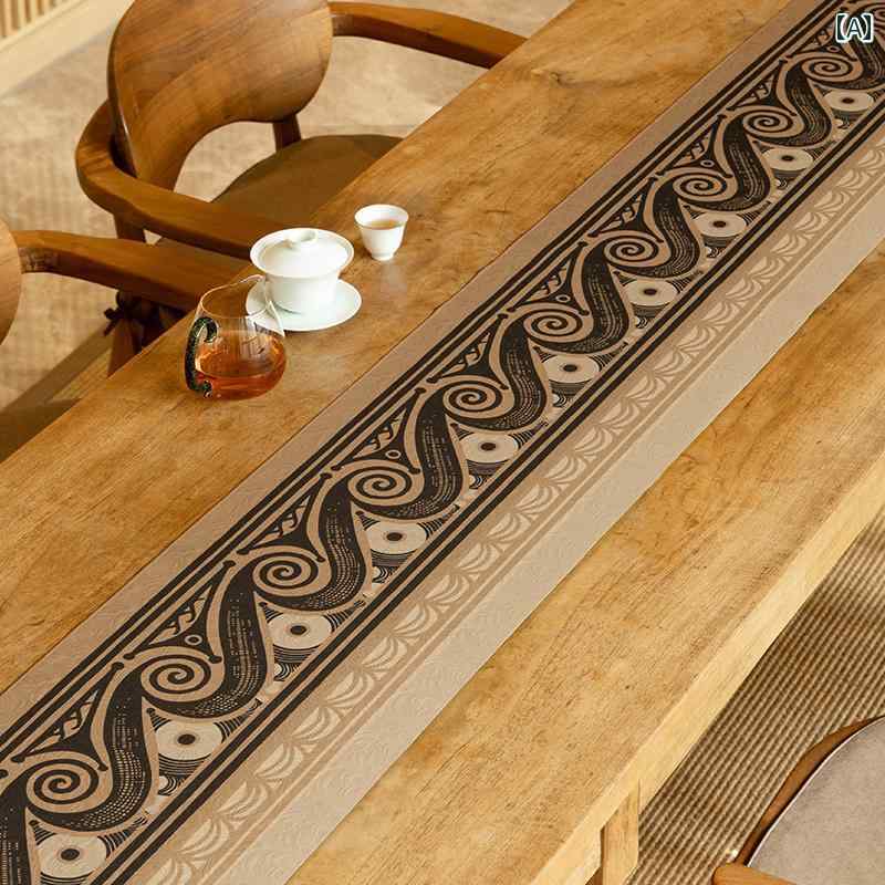 テーブルランナー センタークロス おしゃれ 中国 禅 テーブル ティーテーブル 防水 伝統デザイン イン..
