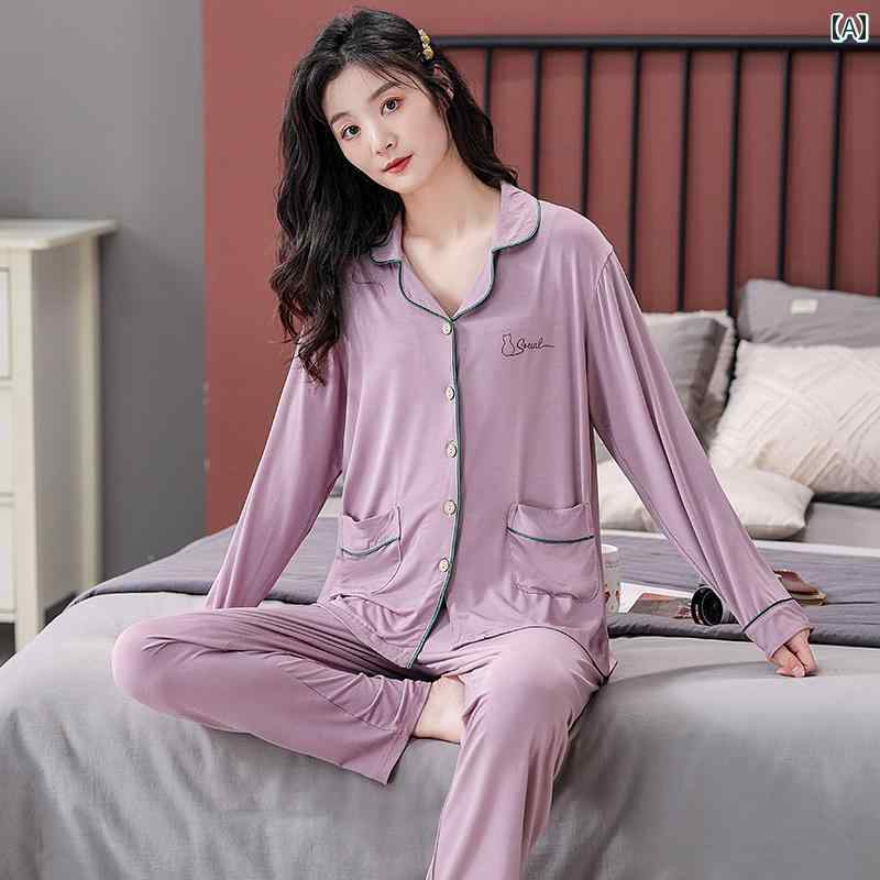 楽天way-ugoルームウェア 部屋着 レディース 長袖 婦人 ミセス 高齢者 モダール パンツ カーディガン 春秋 カジュアル ゆったり スーツ パープル グリーン ピンク