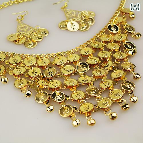 ベリーダンス アクセサリー ネックレス メタル ジュエリー インディアン ピアス ベール ヘッド ドレス ..