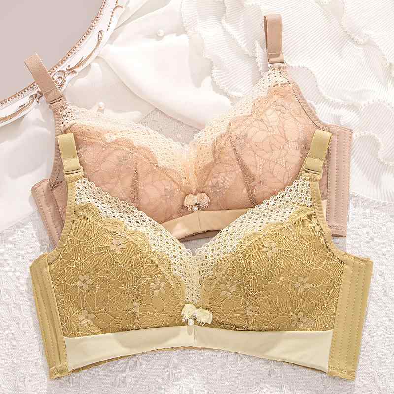 楽天way-ugoブラジャー バスト 小さい レディース 下着 プッシュアップブラ レース 魅惑的 ノンワイヤーブラ セット 調節可能 補助 乳房 サポート 垂れ防止 ブラ 美ボディメイク バストアップ ボリュームアップブラ