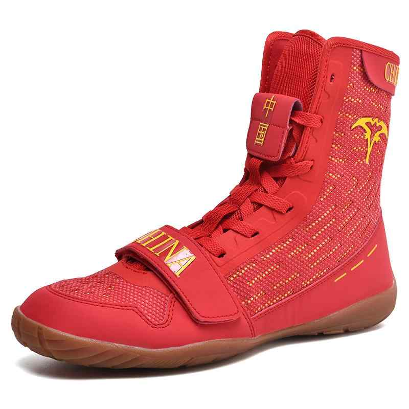 ボクシング シューズ メンズ ファイティング サンダ トレーニングシューズ 強度 重量挙げ ジム 足首 保護 ハイカット レスリングシューズ