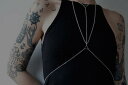 ボディースーツ セクシー ビキニ ベリーダンス レディース チェーンボディアクセサリー おしゃれ 上品 煌びやか フェス パーティー パフォーマンス ステージ ダンス コスチューム 衣装 仕事 クラブ 夜 映え