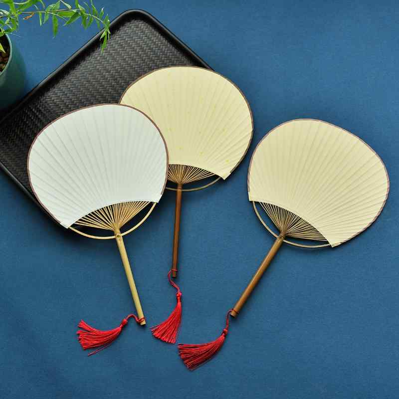 うちわ ペーパー diy ペイントブラシ 書道 中国 絵画 水彩 禅 ファン レトロ ギフト 韓国 扇子 団扇 扇..
