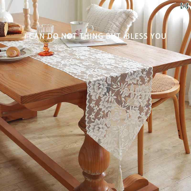 テーブルランナー センタークロス おしゃれ アメリカ テーブル フランス レース ロング テーブルクロス ダイニングテーブル キャビネット クラシック カバー チェストカバー