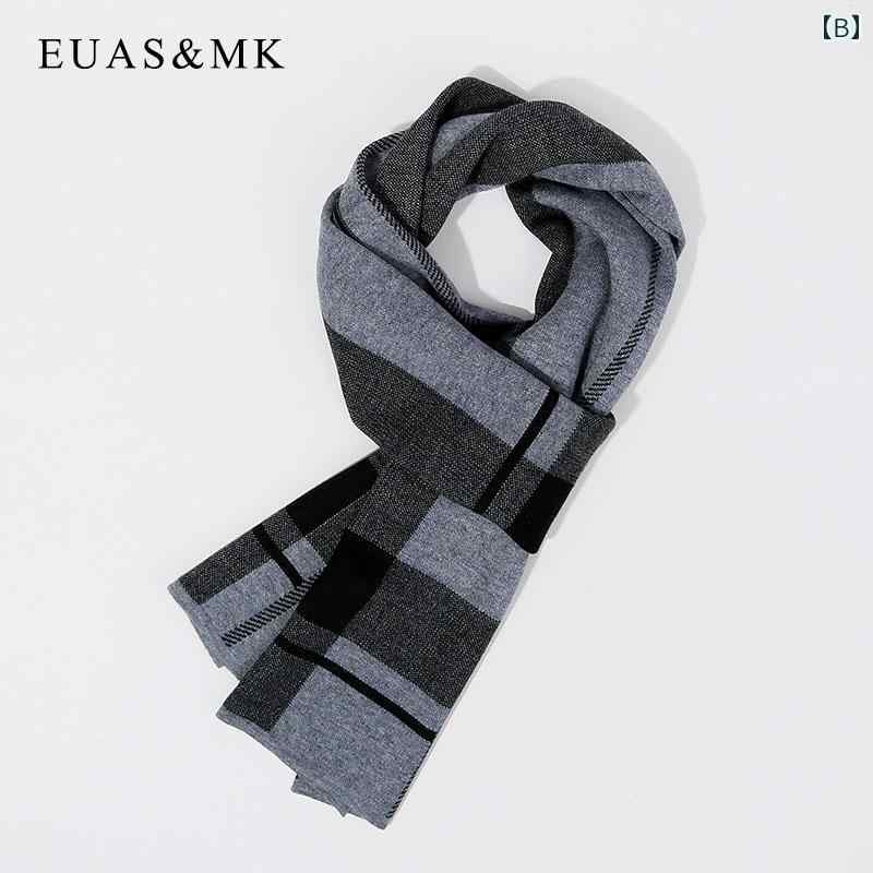 スカーフ メンズ 紳士 レディース ユニセックス 男女兼用 柄 厚手 暖かい ウール 日常生活 マフラー 寒さ対策 おしゃれ アクセサリー 韓国
