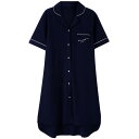 パジャマ ルームウェア ワンピース ナイトウェア 寝間着 レディース スカート 夏 綿 半袖 薄部 ロングスカート シャツ