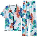 パジャマ ルームウェア セット ナイトウェア レディース 夏 冷感 半袖 ズボン ホーム 服