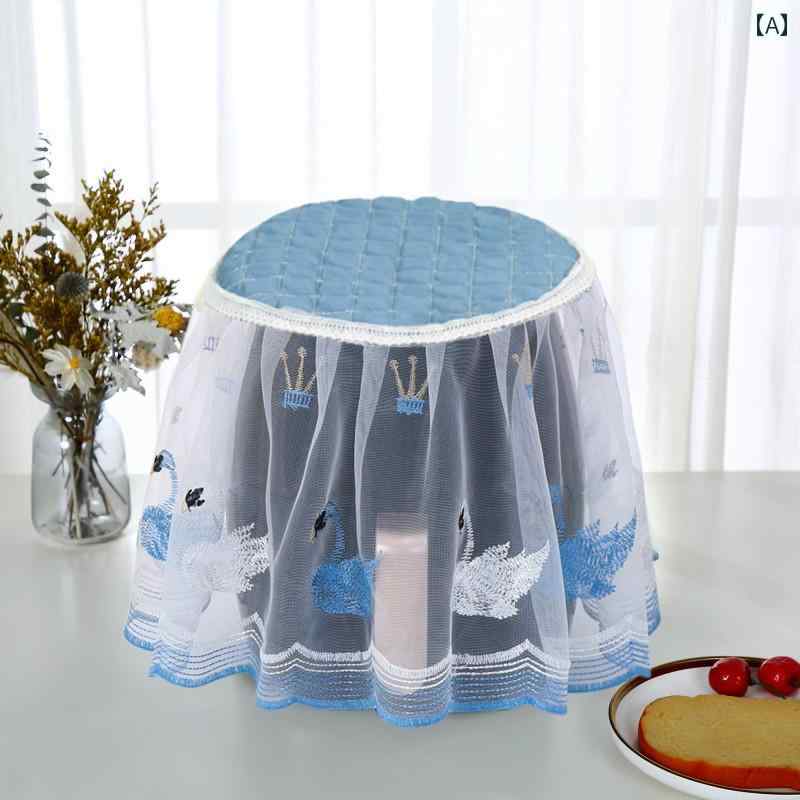 炊飯器 ほこり よ け カバー ダスト キッチン 家電 レース 刺繍 生地 タオル 布 キルティング 汎用 汚..