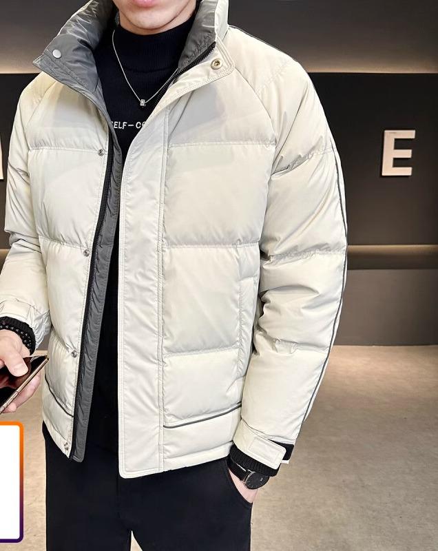 韓国 メンズ 冬 厚手 暖かい 大きいサイズ スタンドカラー スタイリッシュ マルチジャケット ダウンジャケット ジップアップ