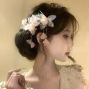 ヘア ピン ベゴニア 花 モチーフ レトロ 仙女 漢服 髪留め サイド クリップ アクセサリー カジュアル ホット 雰囲気 春夏 レディース 女性 軽量 ソフト...