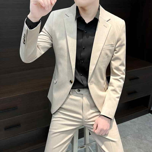スーツ ジャケット パンツ メンズ おしゃれ スタイリッシュ カジュアル ブレザー 春秋 ハイエンド ビジネス 英国風 ヤッピー 大きいサイズ シングルブレスト スーツ ジャケット パンツ メンズ おしゃれ スタイリッシュ カジュアル ブレザー 春秋 ハイエンド ビジネス 英国風 ヤッピー 大きいサイズ シングルブレスト