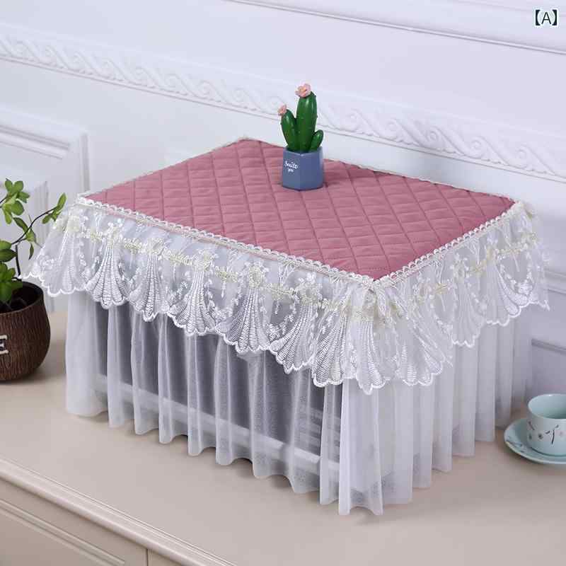 電子レンジ カバー ダストカバー ほこりよけ オーブン トースター プリンター 防塵 汚れ防止 レース 布..