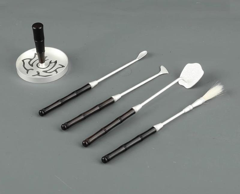 香道具 アクセサリー お香 雑貨 お香用品 牡丹 香道具 セット ハイエンド 真鍮 揉み封 香 七分丈セット..